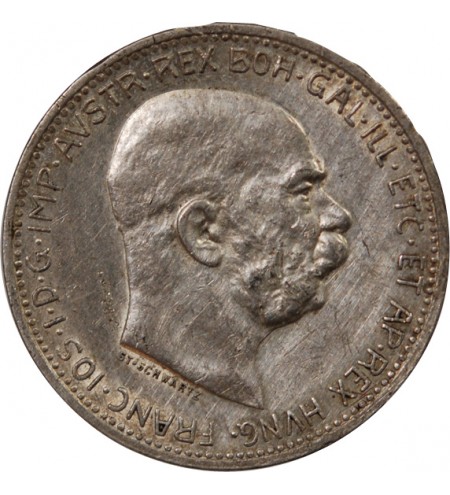 AUTRICHE, FRANÇOIS-JOSEPH Ier - 1 CORONA ARGENT 1915