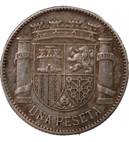 ESPAGNE, REPUBLIQUE - 1 PESETA ARGENT 1933