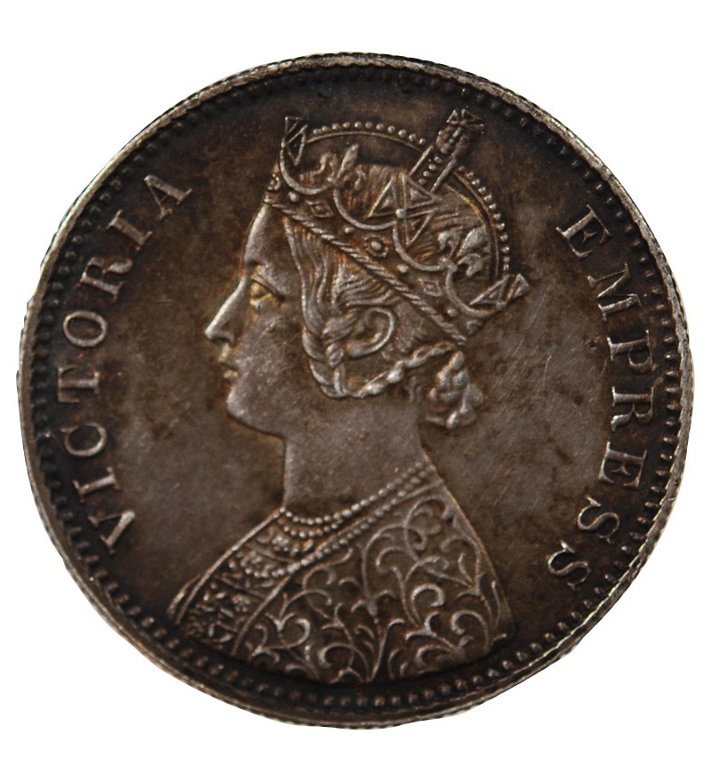 IINDE, VICTORIA - 1 RUPEE ARGENT 1901 C CALCUTTA