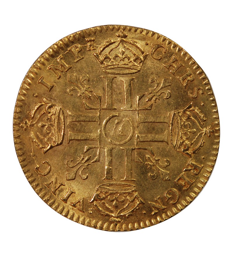 LOUIS XIV - LOUIS D'OR A LA TÊTE NUE 1669 A PARIS