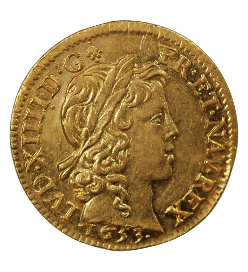 LOUIS XIV - LOUIS D'OR A LA MÈCHE LONGUE 1653 A PARIS