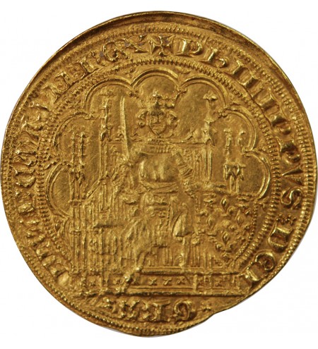 PHILIPPE VI DE VALOIS - ECU D'OR A LA CHAISE 1328 / 1350 ﻿