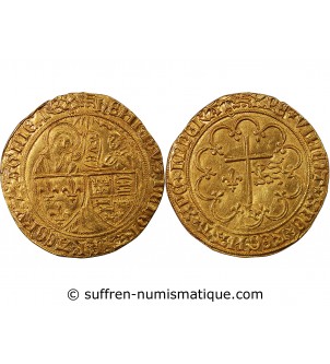 HENRI VI DE LANCASTRE - SALUT D'OR 1423 ROUEN