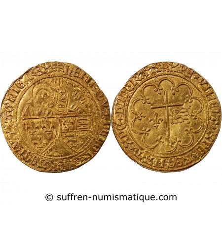 HENRI VI DE LANCASTRE - SALUT D'OR 1423 ROUEN