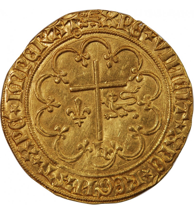 HENRI VI DE LANCASTRE - SALUT D'OR 1423 ROUEN