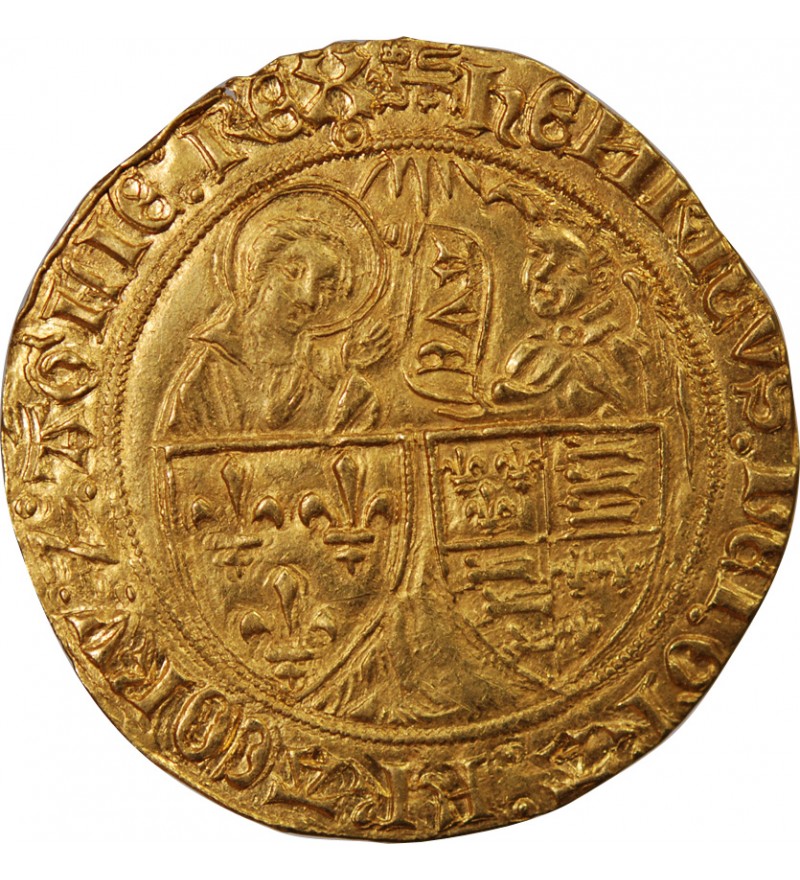 HENRI VI DE LANCASTRE - SALUT D'OR 1423 ROUEN