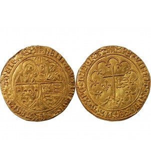 HENRI VI DE LANCASTRE - SALUT D'OR 1423 ROUEN 2