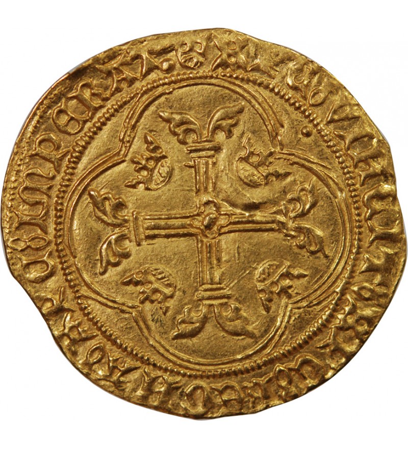 CHARLES VII - ECU D'OR A LA COURONNE 1422 / 1461 MONTPELLIER