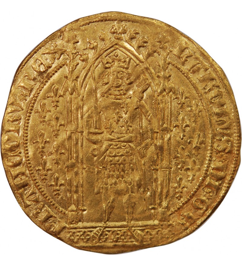 CHARLES V﻿ - FRANC A PIED OR 1365