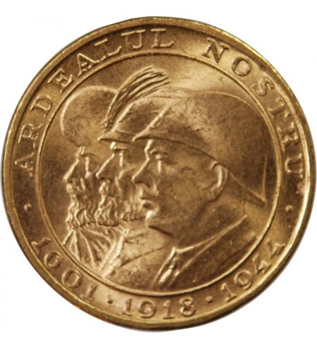 ROUMANIE, MICHEL II - 20 LEI OR 1944 BUCAREST