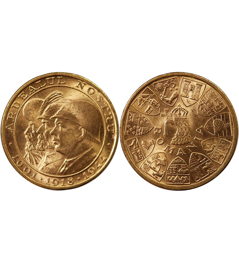 ROUMANIE, MICHEL II - 20 LEI OR 1944 BUCAREST