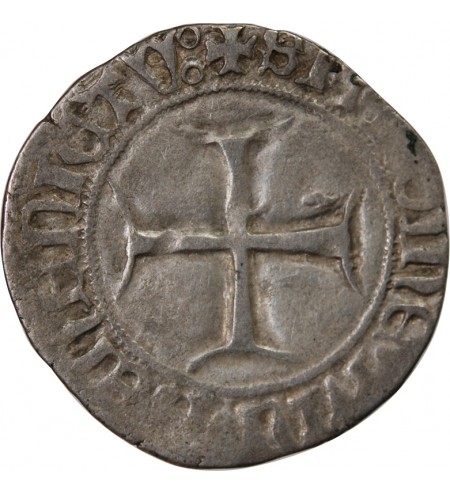 DUCHÉ DE BRETAGNE, JEAN IV - BLANC AUX MOUCHETURES 1345 / 1399 NANTES