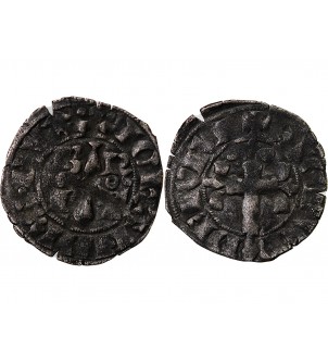 DUCHÉ DE BRETAGNE, JEAN III LE BON - DOUBLE DENIER 1312 / 1341 2