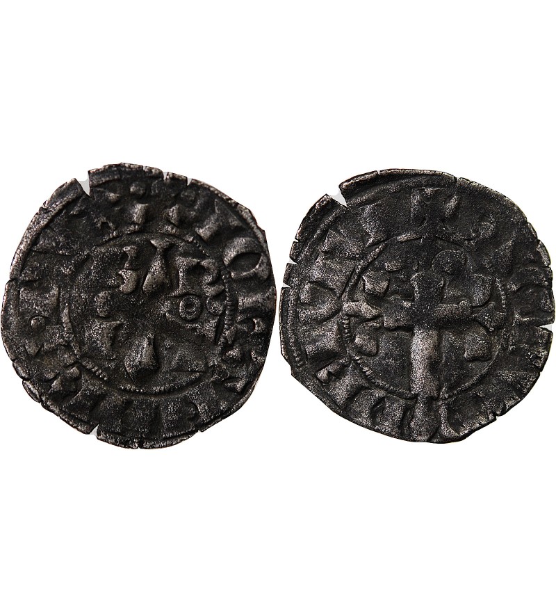 DUCHÉ DE BRETAGNE, JEAN III LE BON - DOUBLE DENIER 1312 / 1341