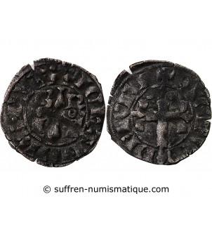 DUCHÉ DE BRETAGNE, JEAN III LE BON - DOUBLE DENIER 1312 / 1341