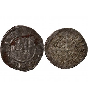 DUCHÉ DE BRETAGNE, JEAN IV - 1/2 GROS 1345 / 1399 2