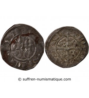 DUCHÉ DE BRETAGNE, JEAN IV - 1/2 GROS 1345 / 1399