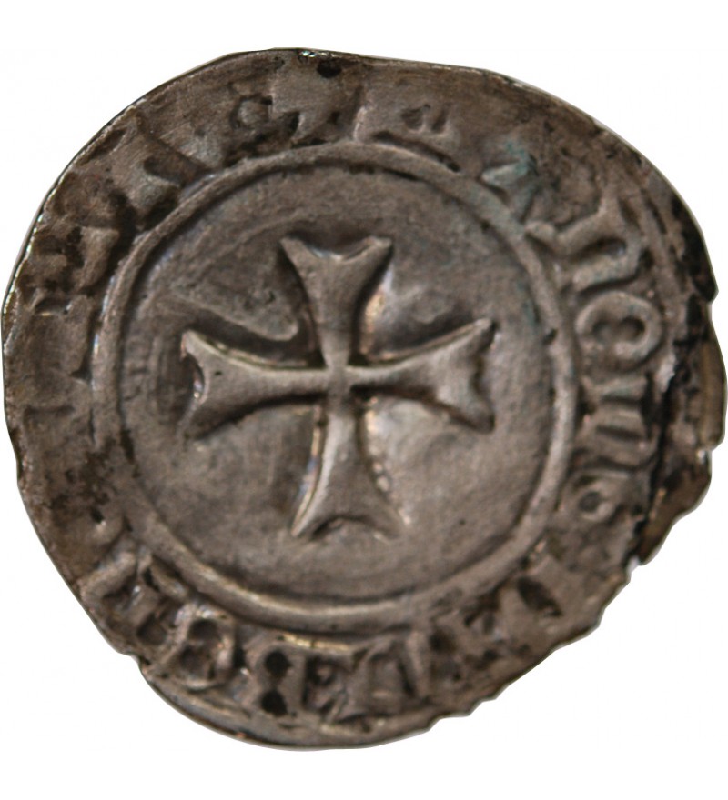 DUCHÉ DE BRETAGNE, JEAN V - BLANC A LA TARGE 1399 / 1442 NANTES