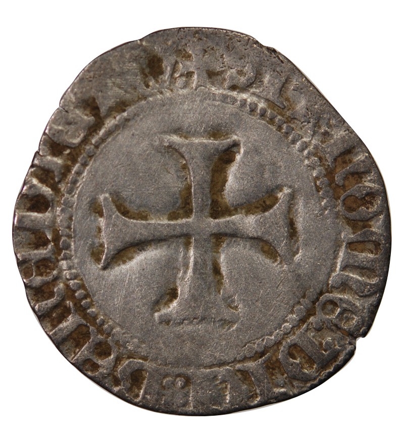 DUCHÉ DE BRETAGNE, JEAN V - BLANC A LA TARGE 1399 / 1442 VANNES