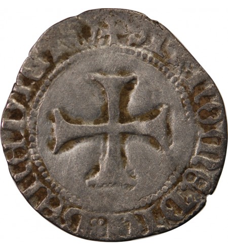 DUCHÉ DE BRETAGNE, JEAN V - BLANC A LA TARGE 1399 / 1442 VANNES