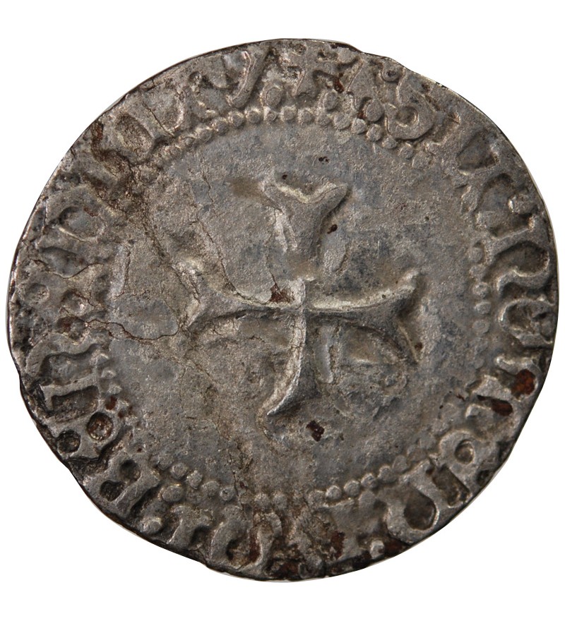 DUCHÉ DE BRETAGNE, FRANCOIS I et II - BLANC A LA TARGE 1442 / 1488 RENNES