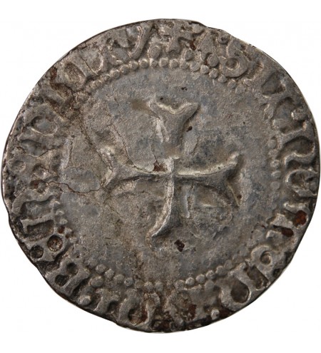 DUCHÉ DE BRETAGNE, FRANCOIS I et II - BLANC A LA TARGE 1442 / 1488 RENNES