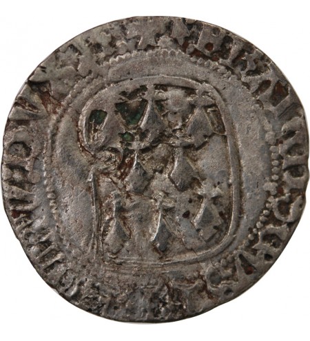 DUCHÉ DE BRETAGNE, FRANCOIS I et II - BLANC A LA TARGE 1442 / 1488 RENNES