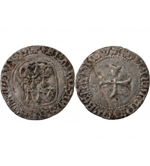 DUCHÉ DE BRETAGNE, FRANCOIS I et II - BLANC A LA TARGE 1442 / 1488 RENNES 2