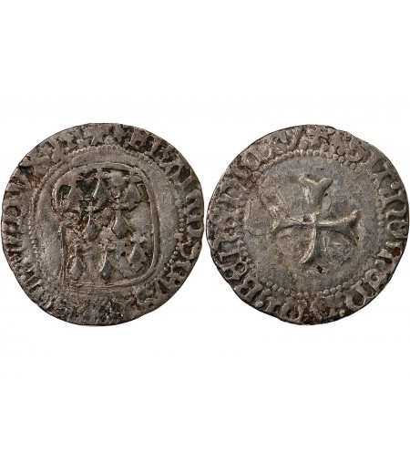 DUCHÉ DE BRETAGNE, FRANCOIS I et II - BLANC A LA TARGE 1442 / 1488 RENNES