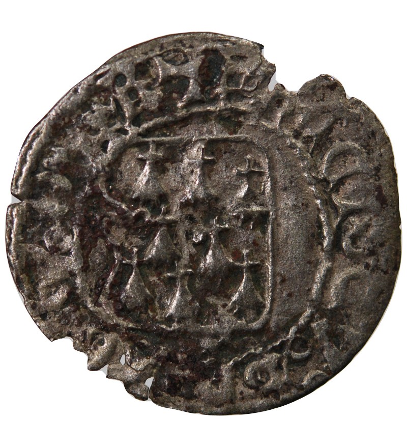 DUCHÉ DE BRETAGNE, FRANCOIS I et II - BLANC A LA TARGE 1442 / 1488 RENNES