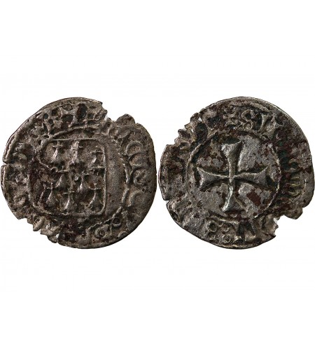 DUCHÉ DE BRETAGNE, FRANCOIS I et II - BLANC A LA TARGE 1442 / 1488 RENNES