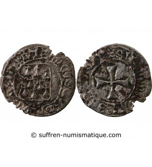 DUCHÉ DE BRETAGNE, FRANCOIS I et II - BLANC A LA TARGE 1442 / 1488 RENNES