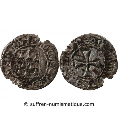 DUCHÉ DE BRETAGNE, FRANCOIS I et II - BLANC A LA TARGE 1442 / 1488 RENNES