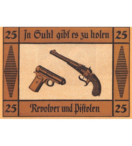 ALLEMAGNE, SUCHSDORF - 25 PFENNIG 1921