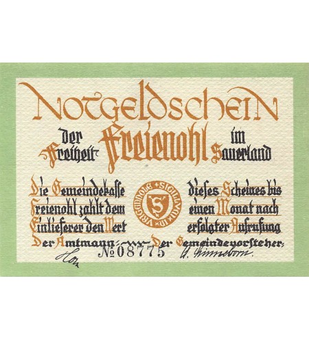 ALLEMAGNE, FREIENOHL - 1 MARK