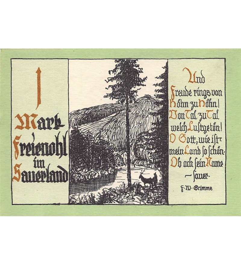 ALLEMAGNE, FREIENOHL - 1 MARK