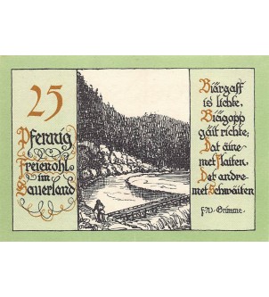 ALLEMAGNE, FREIENOHL - 25 PFENNIG 2