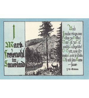 ALLEMAGNE, FREIENOHL - 1 MARK 2