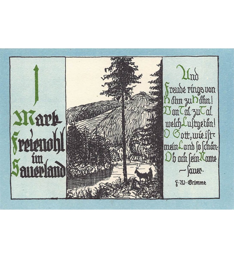 ALLEMAGNE, FREIENOHL - 1 MARK