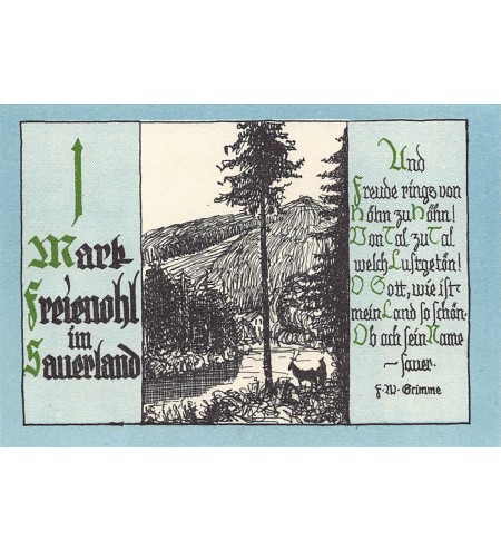 ALLEMAGNE, FREIENOHL - 1 MARK