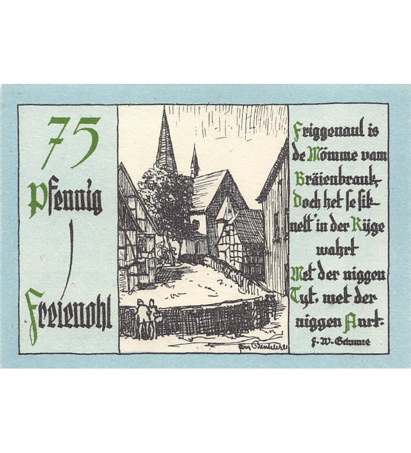 ALLEMAGNE, FREIENOHL - 75 PFENNIG