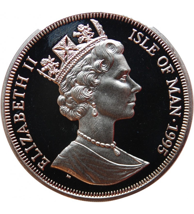 ILE DE MAN - ELIZABETH II 1 CROWN ARGENT 1995  "John Logie Baird﻿"