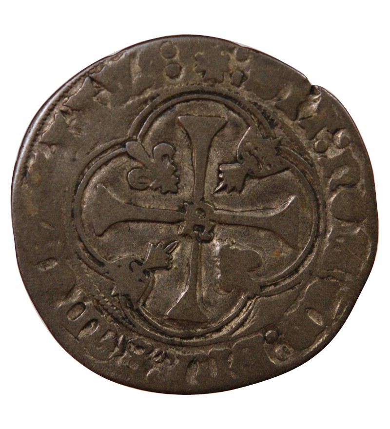 CHARLES VIII - BLANC A LA COURONNE DE BRETAGNE 1483 / 1498 RENNES