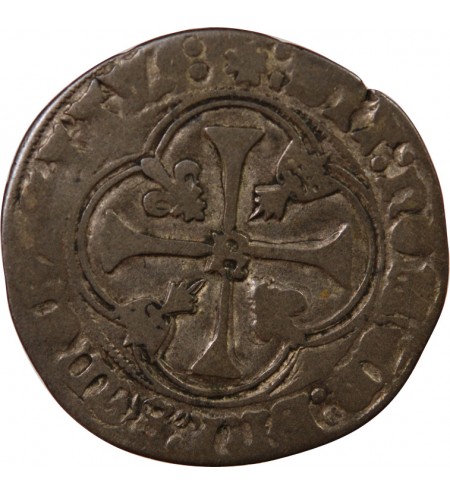 CHARLES VIII - BLANC A LA COURONNE DE BRETAGNE 1483 / 1498 RENNES