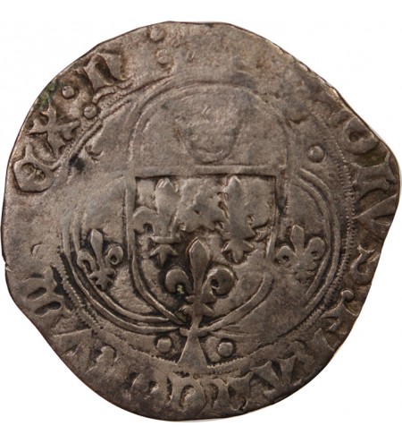 CHARLES VIII - BLANC A LA COURONNE DE BRETAGNE 1483 / 1498 NANTES