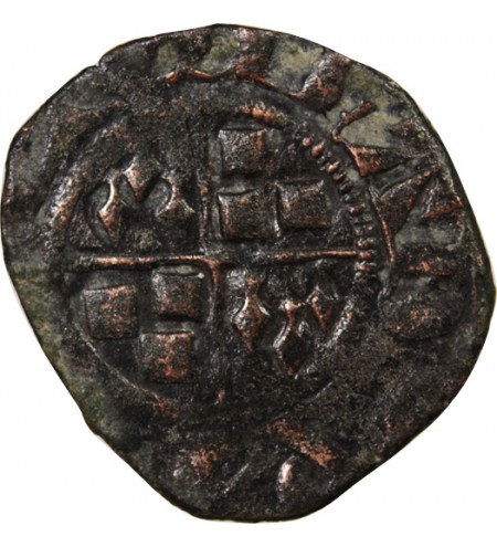 VICOMTÉ DE LIMOGES, JEAN III DE BRETAGNE - DENIER 1301 / 1339