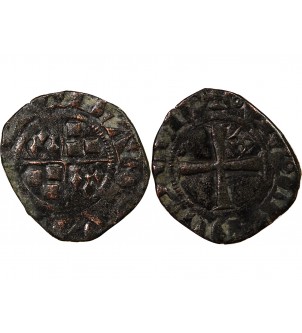 VICOMTÉ DE LIMOGES, JEAN III DE BRETAGNE - DENIER 1301 / 1339 2