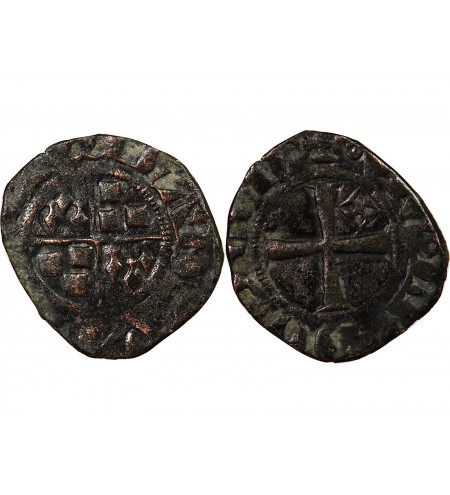 VICOMTÉ DE LIMOGES, JEAN III DE BRETAGNE - DENIER 1301 / 1339