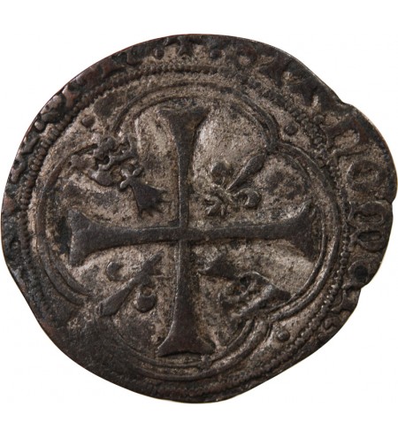 CHARLES VIII - BLANC A LA COURONNE DE BRETAGNE 1483 / 1498 NANTES