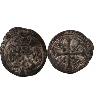 CHARLES VIII - BLANC A LA COURONNE DE BRETAGNE 1483 / 1498 NANTES 2